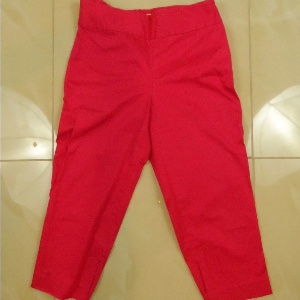 Banana Republic Capris Pink Harrison Stretch 3/4